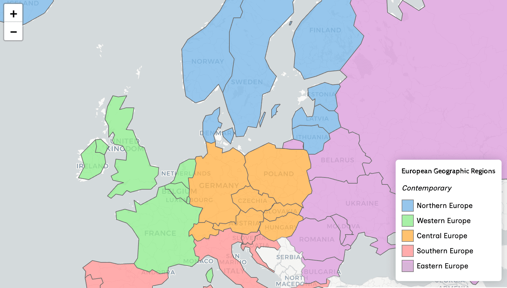 Map visualization example
